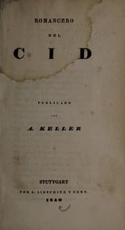 Tapa de Romancero del Cid