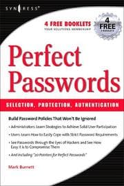 Tapa de Perfect Passwords