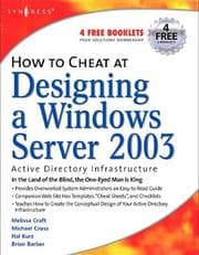 Tapa de How to cheat at designing a Windows Server 2003