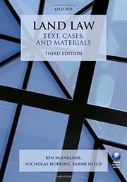Tapa de Land Law: Text, Cases, and Materials