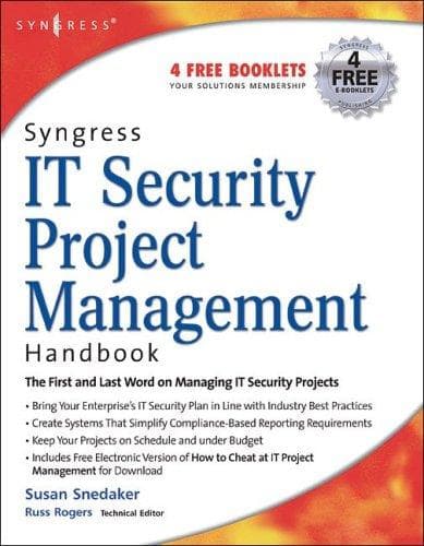 Tapa de Syngress IT security project management handbook