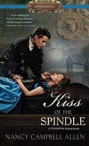 Tapa de Kiss of the Spindle (Thorndike Large Print Gentle Romance: Proper Romance)