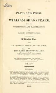 Tapa de The Plays and Poems of William Shakspeare (Coriolanus / Winter's Tale)