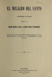 Tapa de El milagro del santo