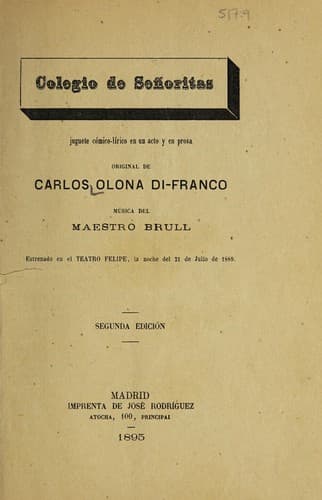 Tapa de Colegio de señoritas