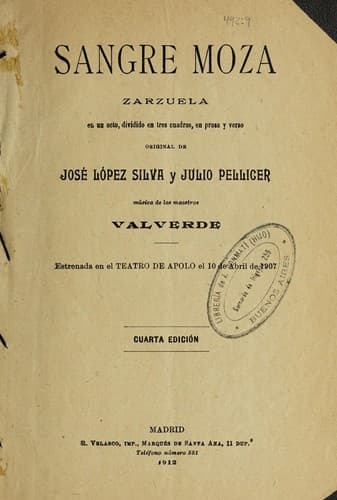 Tapa de Sangre moza