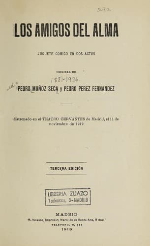Tapa de Los amigos del alma