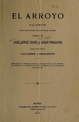Tapa de El arroyo