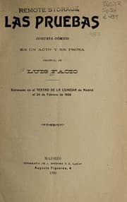 Tapa de Las pruebas
