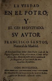 Tapa de La verdad en el potro, y el Cid resucitado