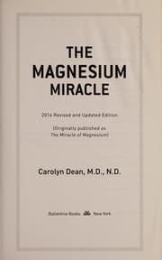 Tapa de The magnesium miracle