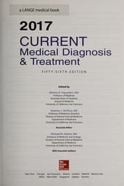 Tapa de Current Medical Diagnosis & Treatment 2017