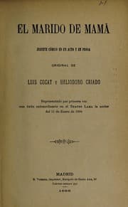 Tapa de El marido de mamá