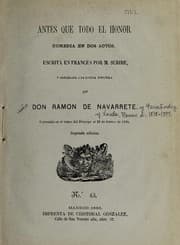 Tapa de Antes que todo el honor