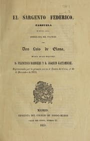 Tapa de El sargento Federico