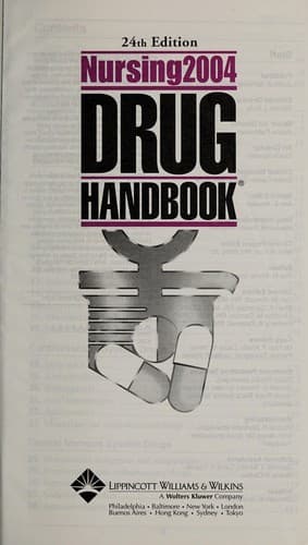 Tapa de Nursing2004 drug handbook.