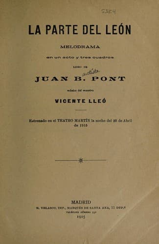 Tapa de La parte del león