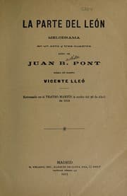 Tapa de La parte del león