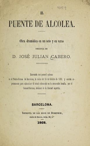 Tapa de El puente de Alcolea