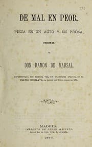 Tapa de De mal en peor