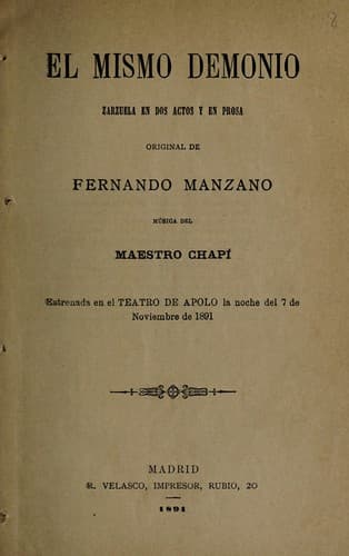 Tapa de El mismo demonio