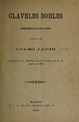 Tapa de Claveles dobles