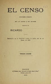 Tapa de El censo