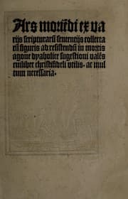 Tapa de Ars morie[n]di