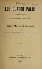 Tapa de Los cuatro palos
