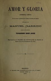 Tapa de Amor y gloria
