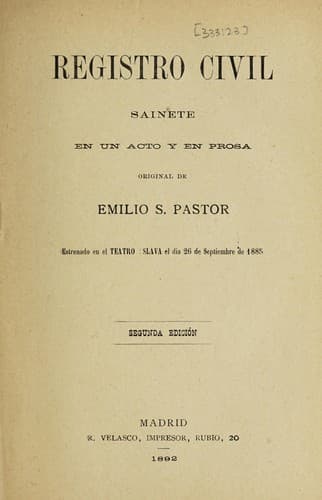 Tapa de Registro civil