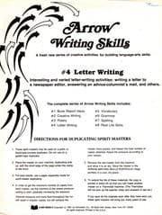 Tapa de Arrow Writing Skills #4 Letter Writing