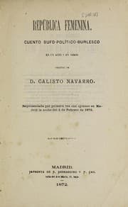 Tapa de República femenina