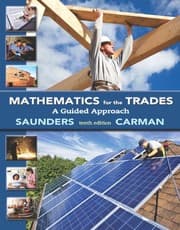 Tapa de Mathematics for the Trades: A Guided Approach (10th Edition) - Standalone book