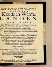 Tapa de Het waere onderscheyt tusschen koude en warme landen ...