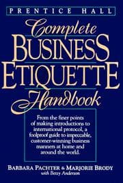 Tapa de Prentice-Hall complete business etiquette handbook