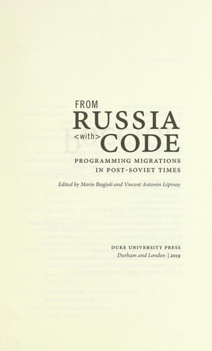 Tapa de From Russia with code