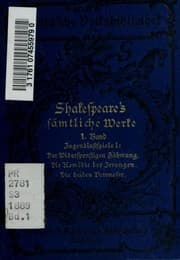 Tapa de Plays (Comedy of Errors / Taming of the Shrew / Two Gentlemen of Verona)