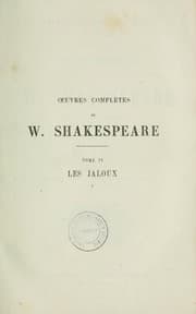 Tapa de Les jaloux (Much Ado About Nothing / Troilus and Cressida / Winter's Tale)