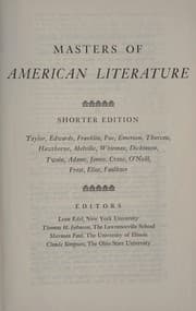 Tapa de Masters of American literature