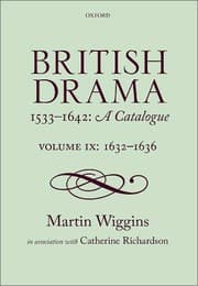 Tapa de British Drama 1533-1642 : A Catalogue : Volume IX