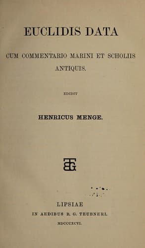 Tapa de Euclidis Opera omnia