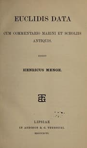 Tapa de Euclidis Opera omnia
