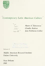 Tapa de Contemporary Latin American culture