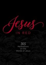 Tapa de Jesus in Red: 365 Meditations on the Words of Jesus