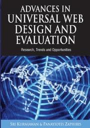 Tapa de Advances in universal web design and evaluation