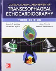 Tapa de Clinical Manual and Review of Transesophageal Echocardiography, 3/e
