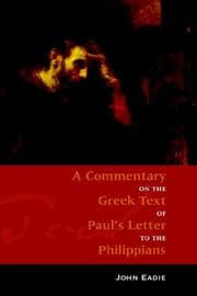 Tapa de Commentary on Philippians