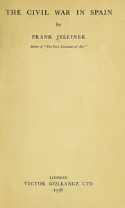 Tapa de The civil war in Spain