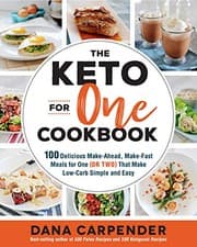 Tapa de The Keto For One Cookbook